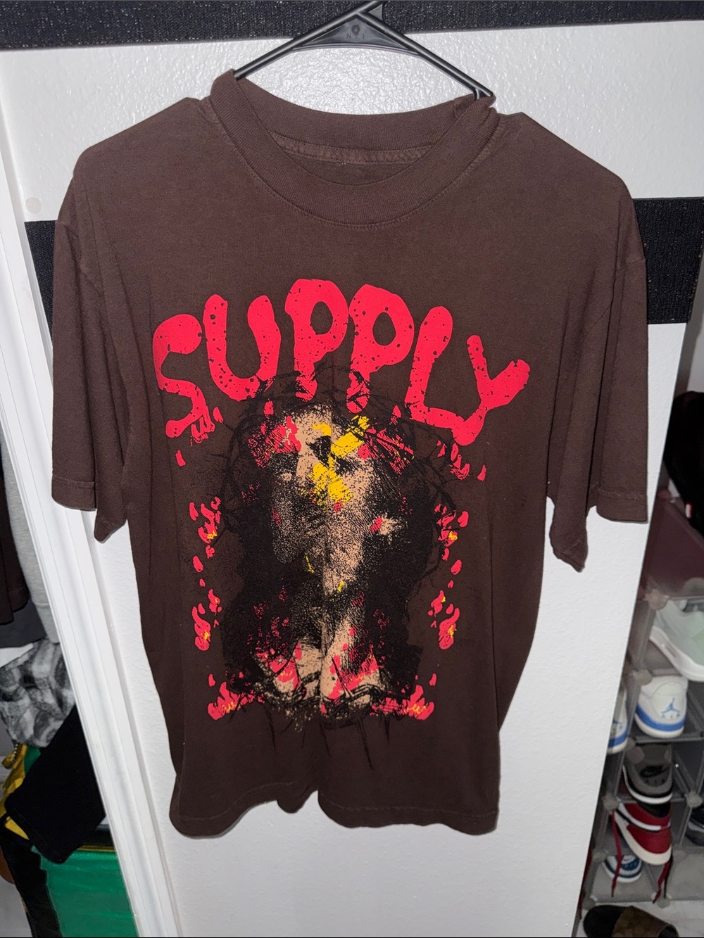 Brown Short Sleeve Graphic Tee